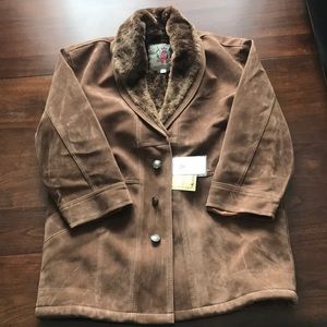 Suede Fur Lined Jacket